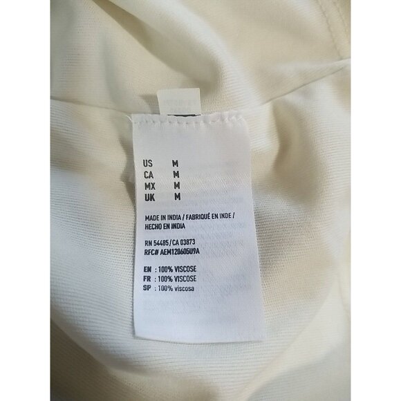 American Eagle Floral Romper M Ivory Purple Sleeveless Boho 1 Piece Playsuit NEW - Picture 7 of 7